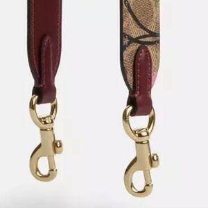 NWT Coach Reversible Strap In Signature Canvas With Cherry 🍒 Print [BIN 4-5]